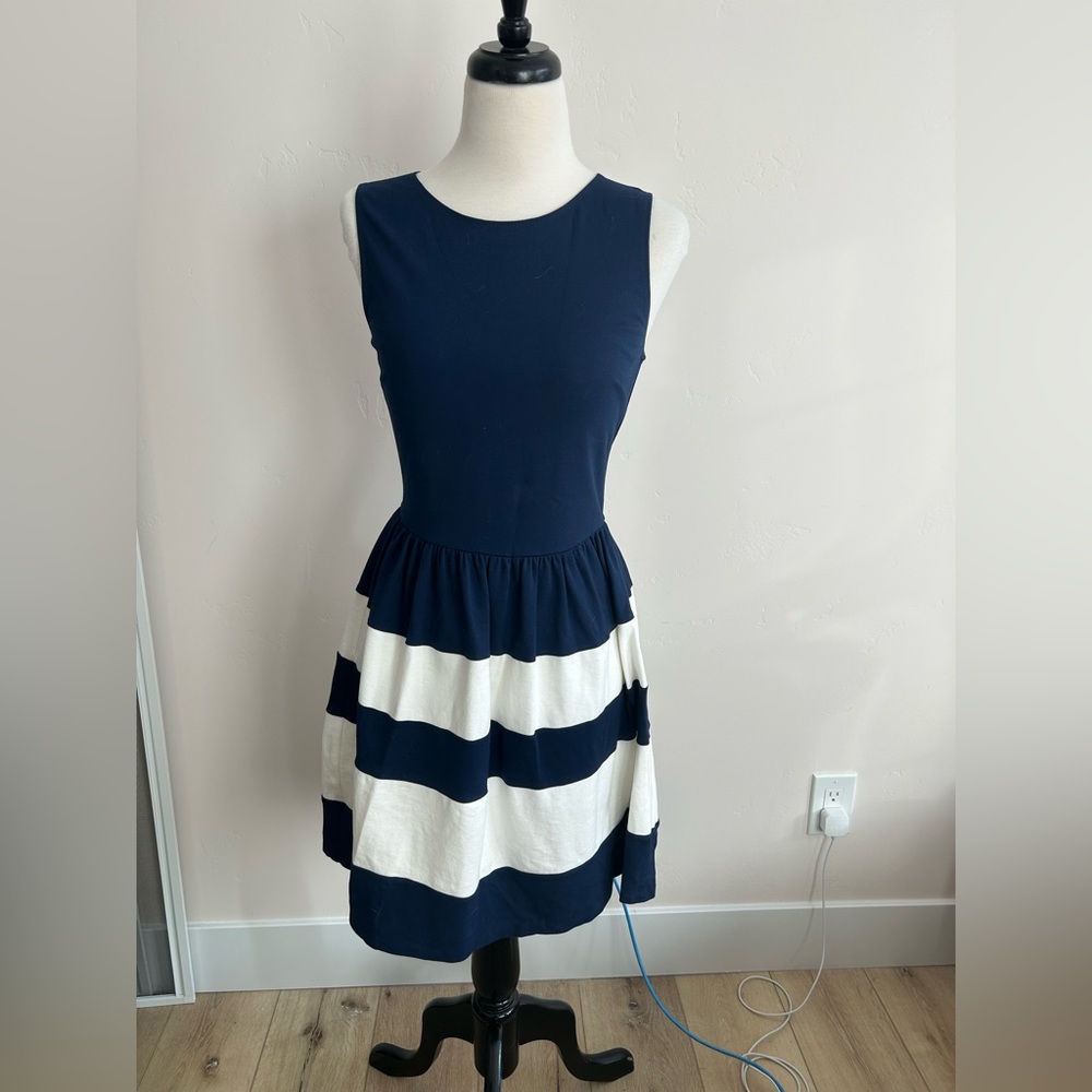 Bar III Blue and White Dress